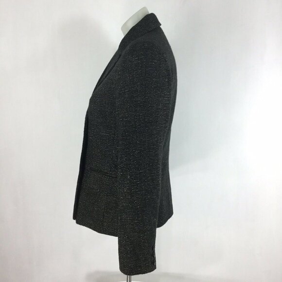 Coldwater Creek Blazer Womens Size 4 Black Double Breasted Jacket - Picture 2 of 7